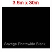 Фон бумажный Savage Photowide Black 3.60m x 30m